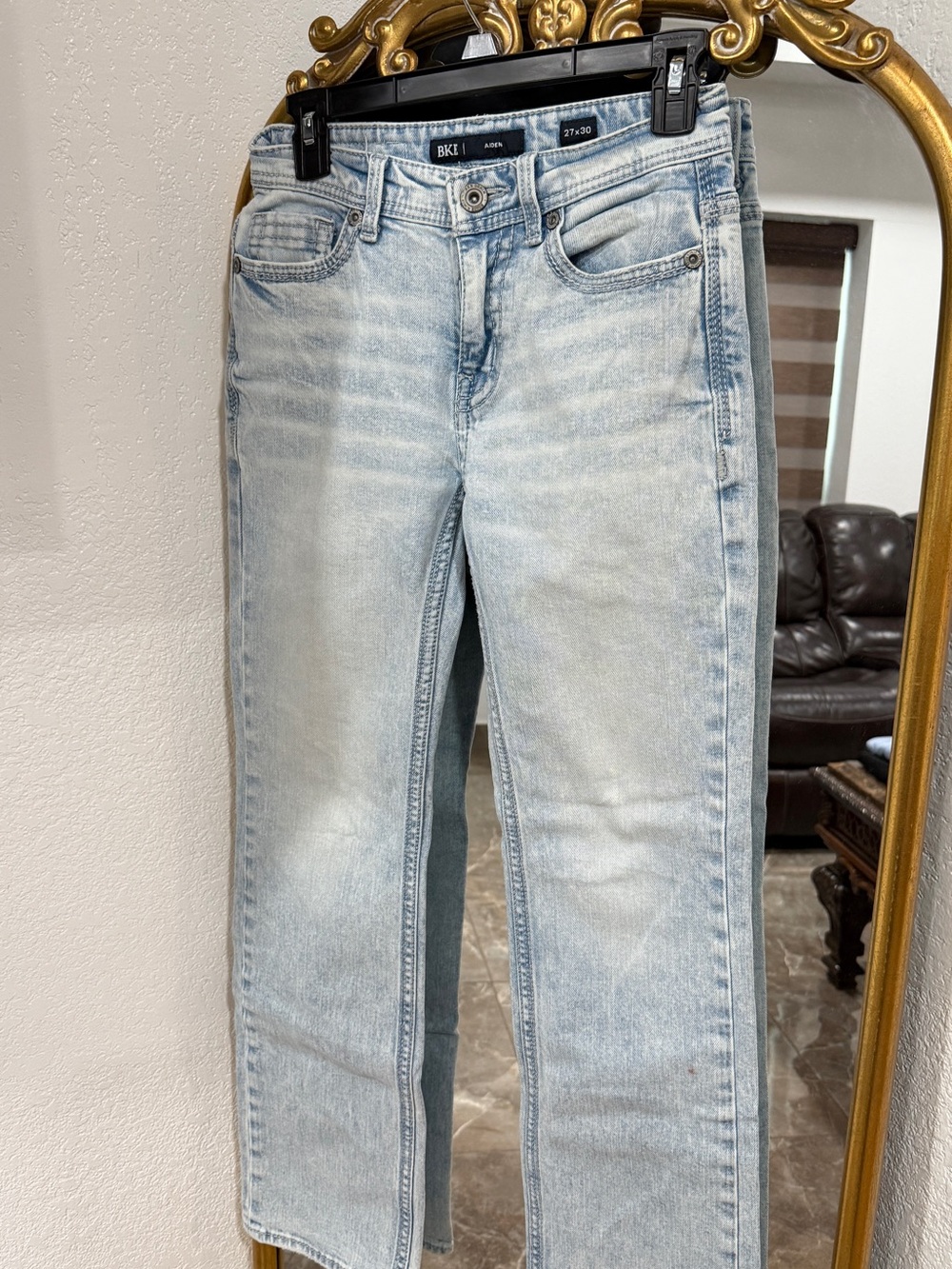 BKE Aiden Light Wash Denim Jeans - Light Blue